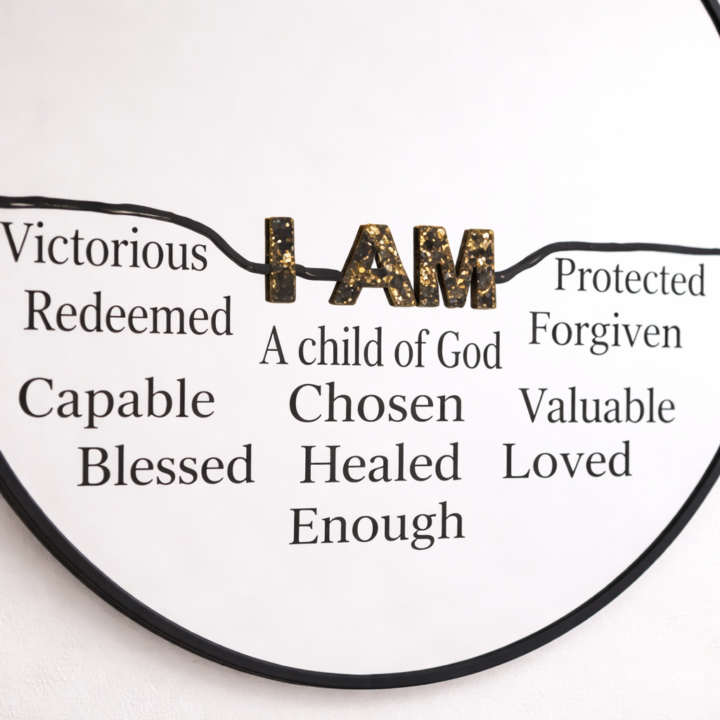 Handcrafted Affirmation Mirror