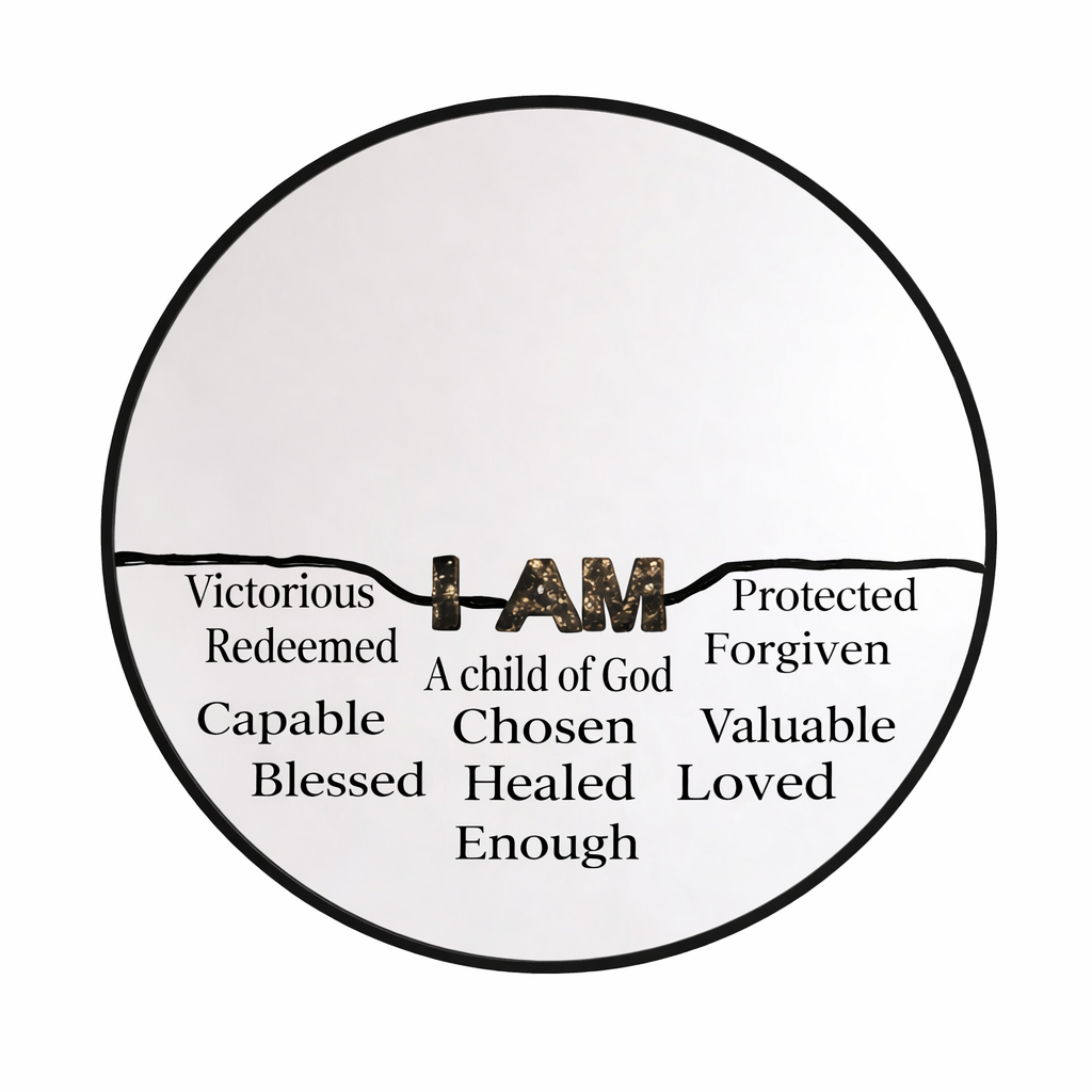 Handcrafted Affirmation Mirror